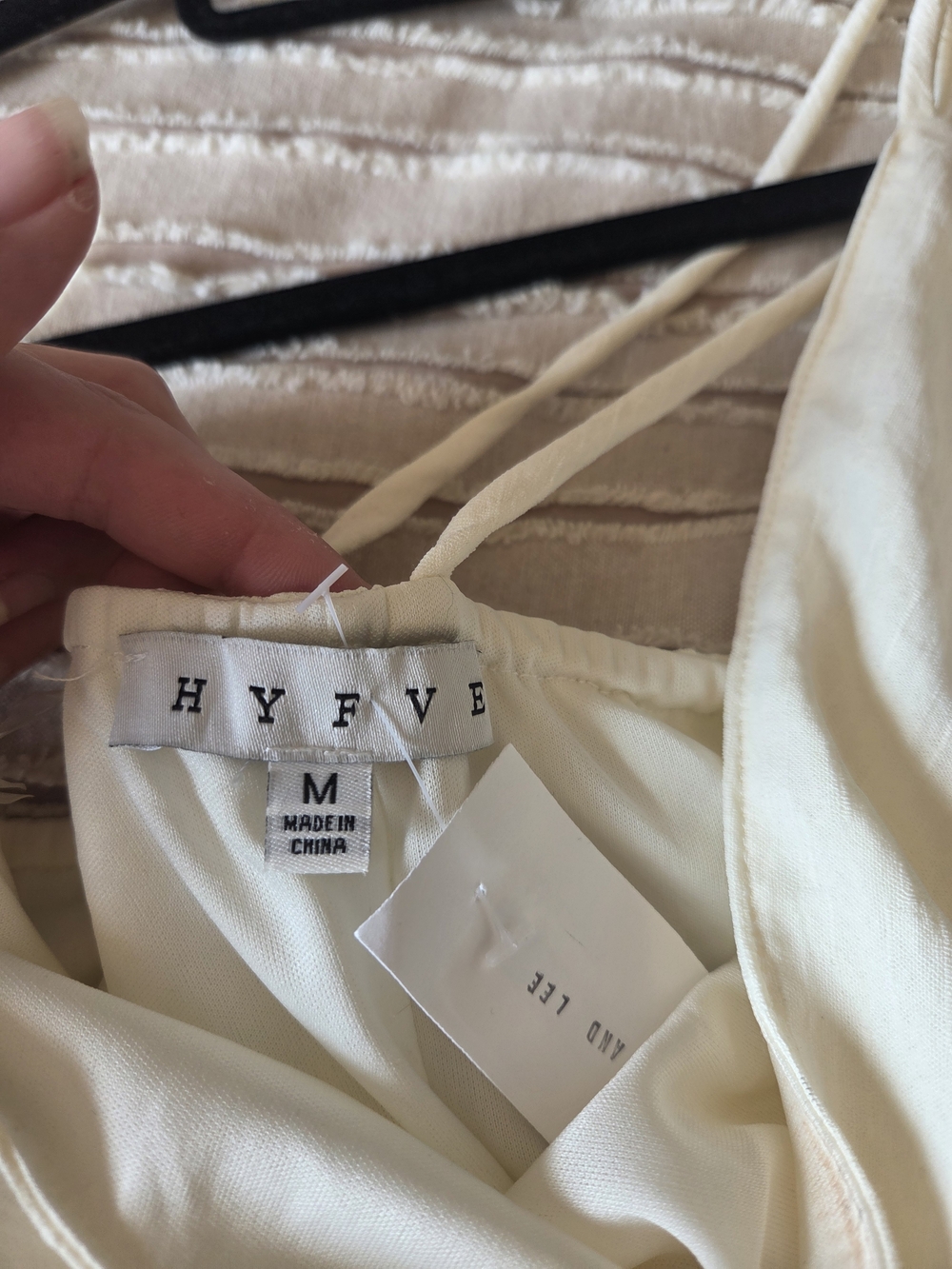 HYFVE Strapless Ivory Midi Dress with Side Slit - Picture 3 of 3